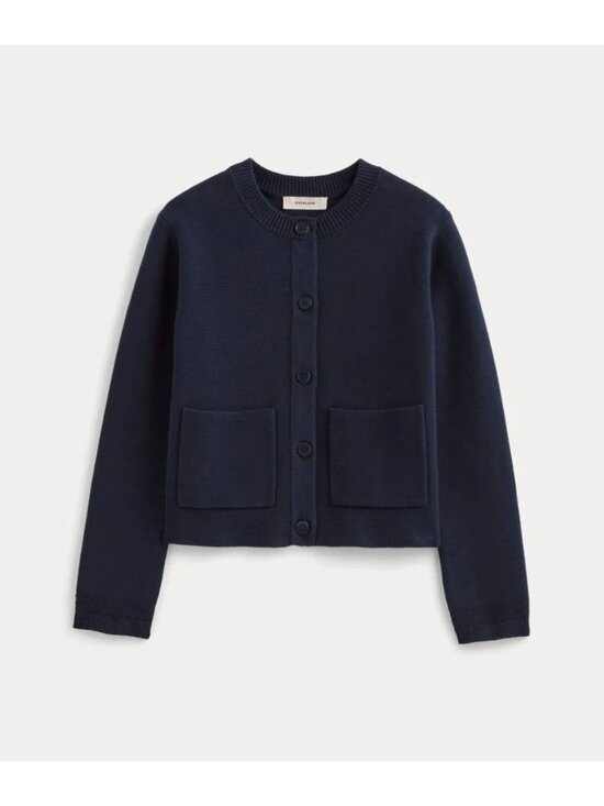 Everlane Sweaters - Everlane The Crew Cardigan in Everyday Cotton Women's Size Small in Navy NWT!
